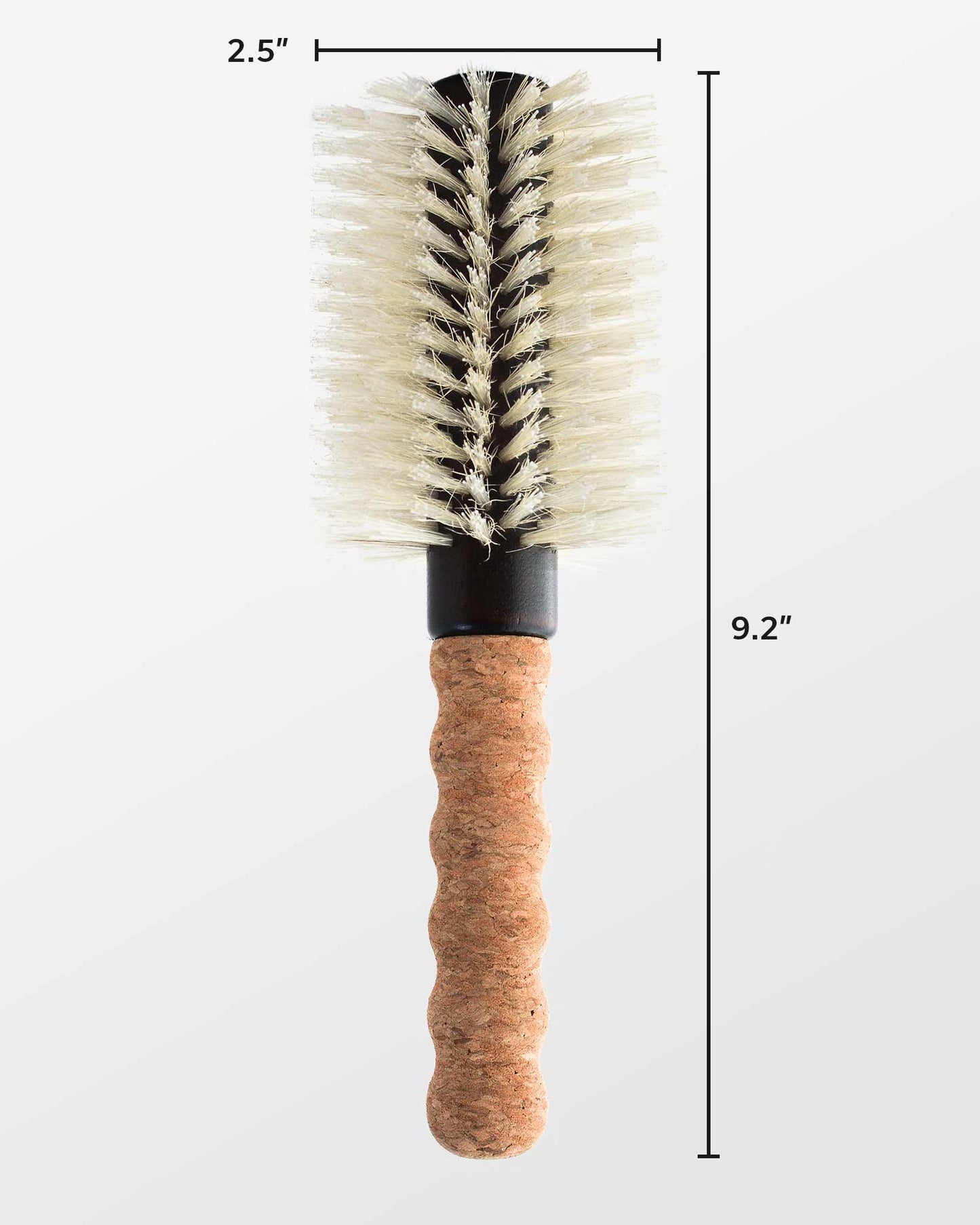 Large 2.5” Round Boar / Nylon Bristle Brush