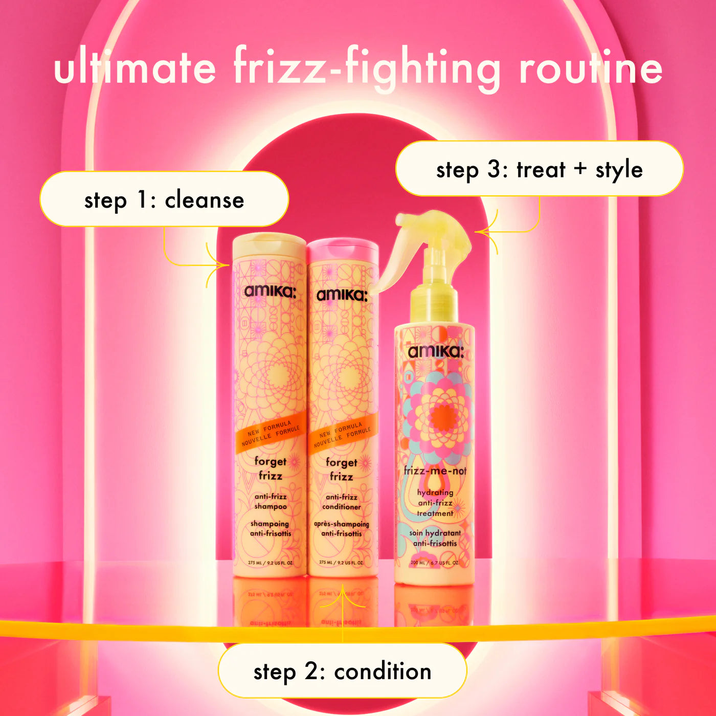Frizz Fighters Setanti-frizz shampoo, conditioner + treatment