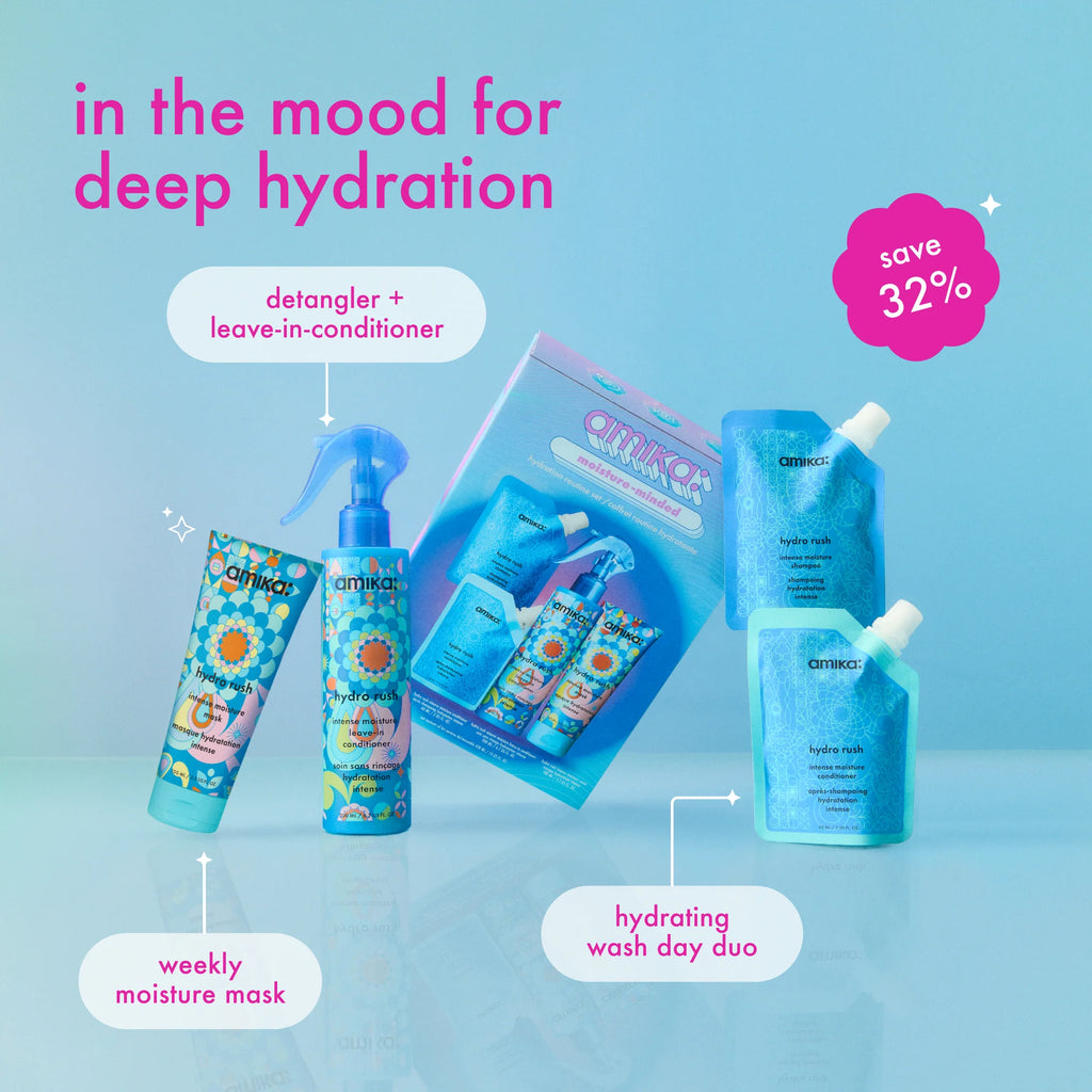 Moisture-Minded Hydration Routine Set - amika