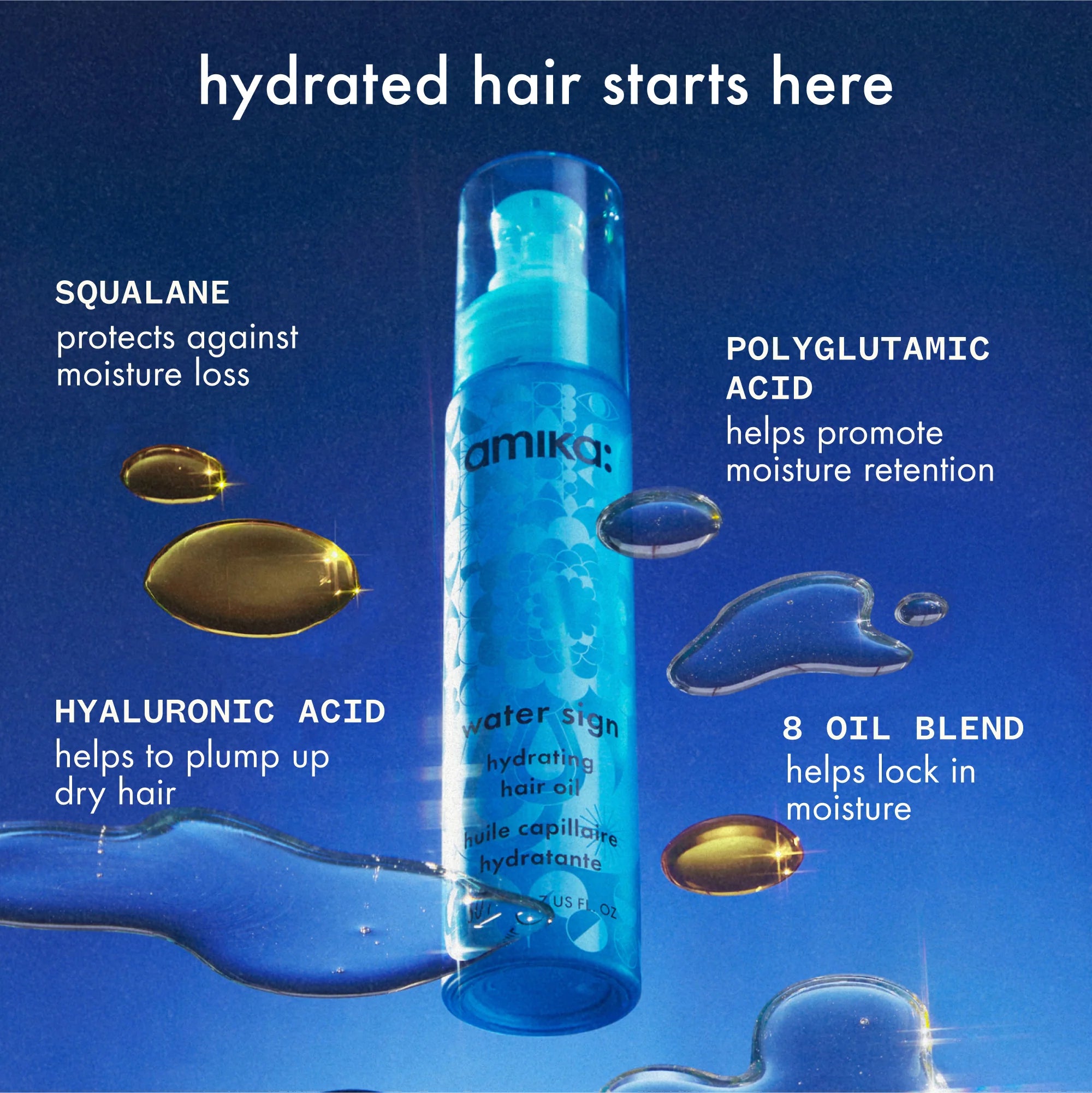 Water Sign Hydrating Hair Oil For Dry Hair
