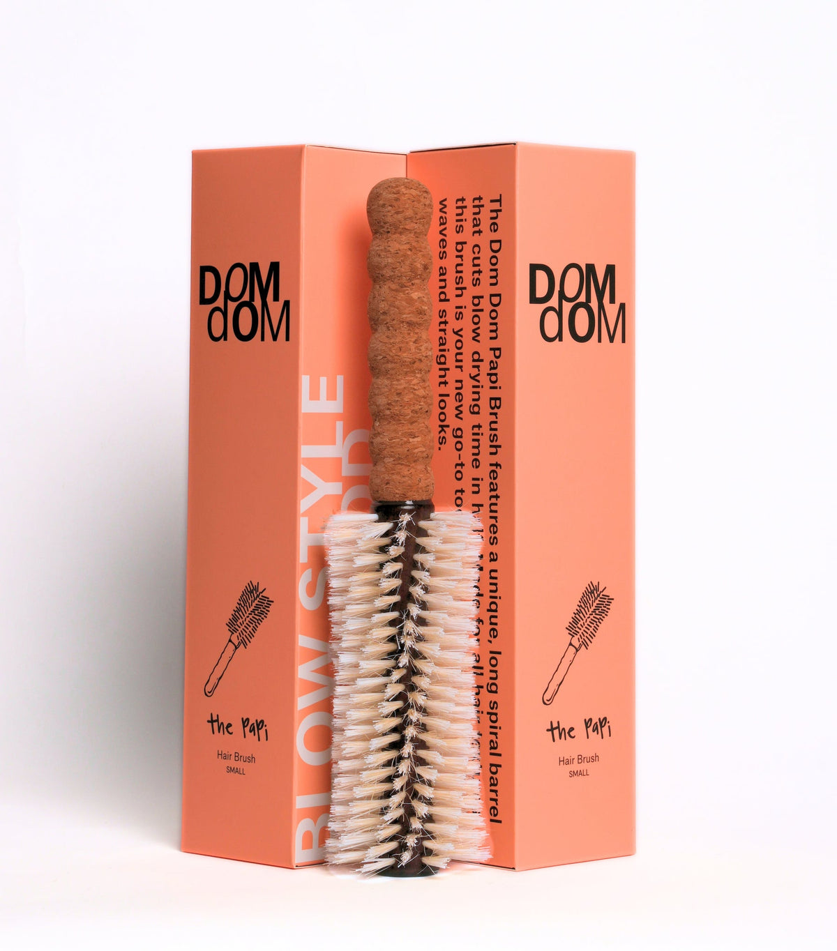 Dom Dom The Papi Long Barrel Boar / Nylon Brush Small