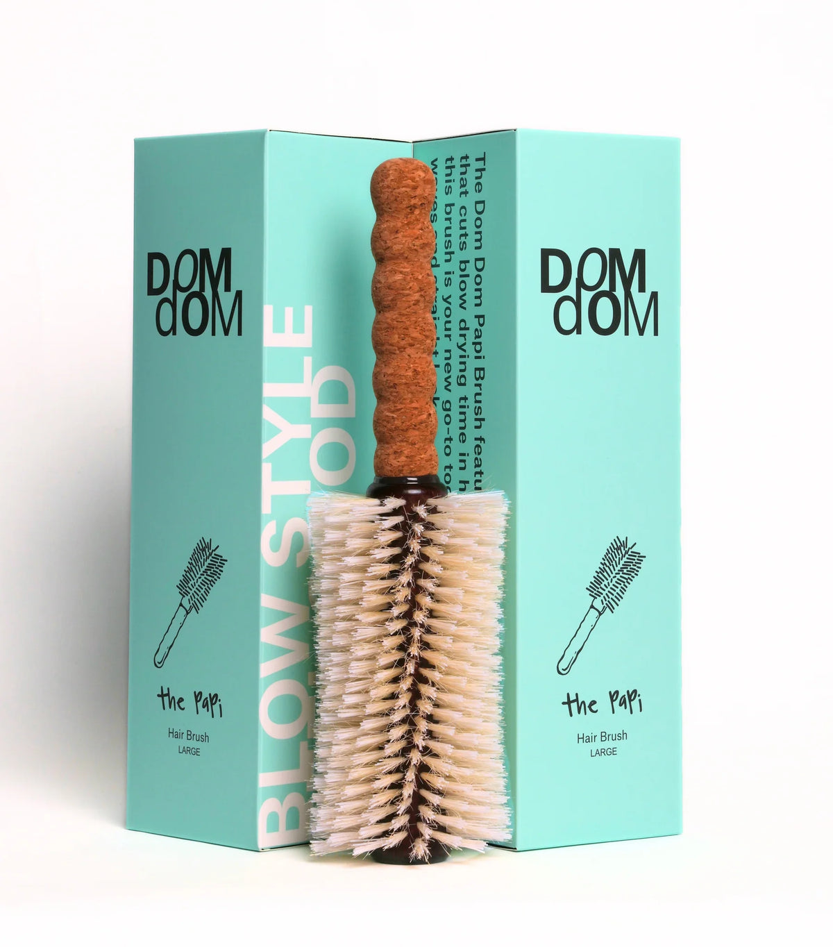 Dom Dom The Papi Long Barrel Boar / Nylon Brush Large