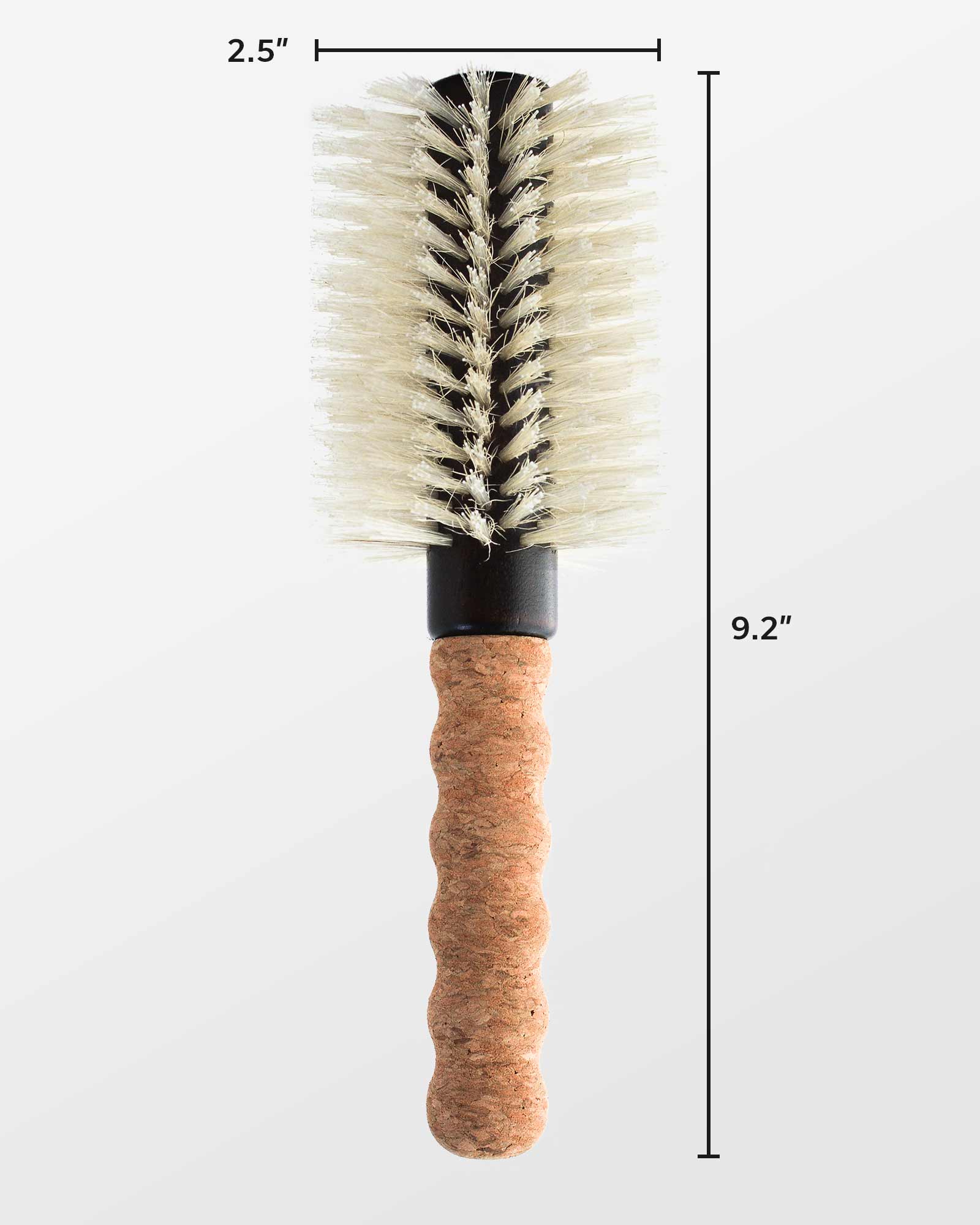 Large 2.5” Round Boar / Nylon Bristle Brush