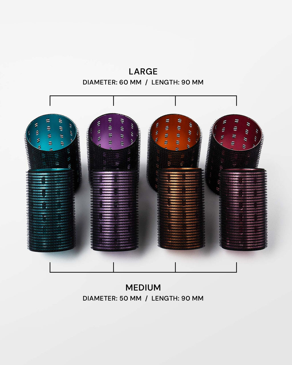 Dom Dom Metal Hair Rollers Set