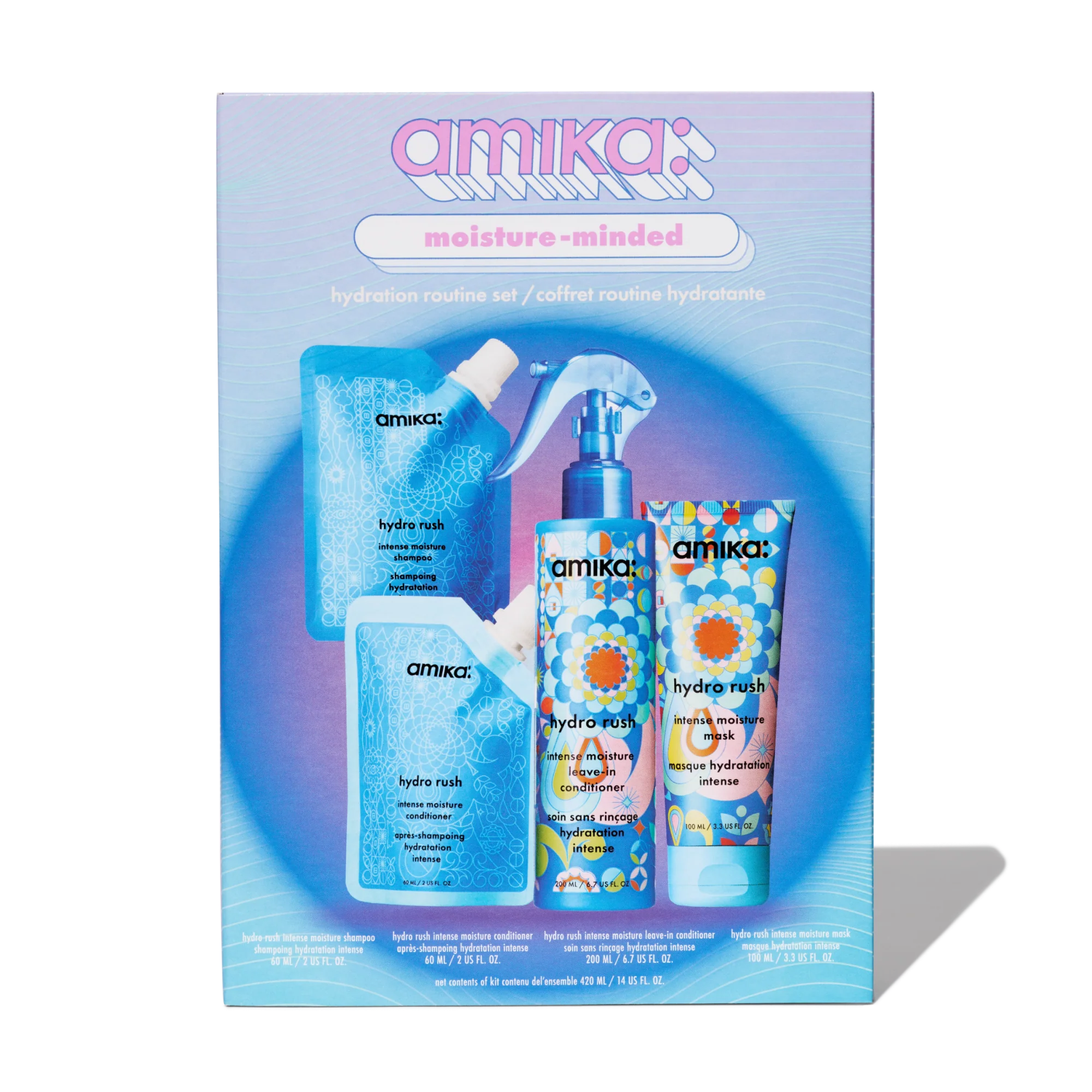 Moisture-Minded Hydration Routine Set - amika