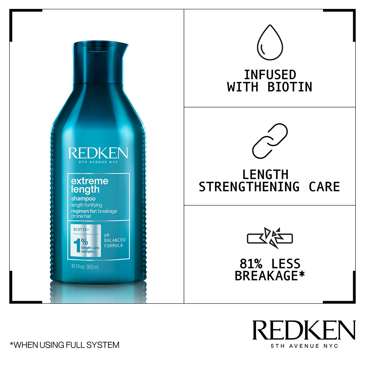 Extreme Length Shampoo With Biotin -Redken